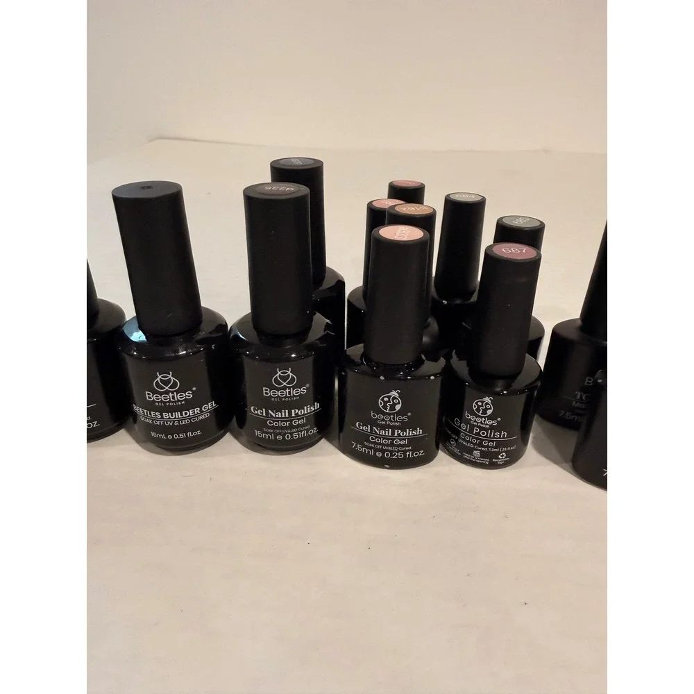 Beetles Gel Polish Lot Color Gel Builder Top Coat Matte Nail Extension Glue Set